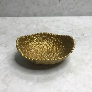 Nate Berkus Aluminum Brass Trinket Dish Bowl